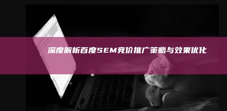 深度解析：百度SEM竞价推广策略与效果优化指南